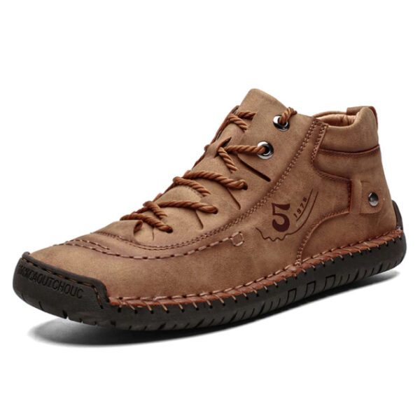 5 1978 Men Leather Casual Shoes 9926-Brown