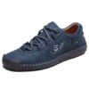 5 1978 Men Leather Casual Shoes 9931-Blue