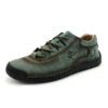 5 1978 Men Leather Casual Shoes 9931-Green