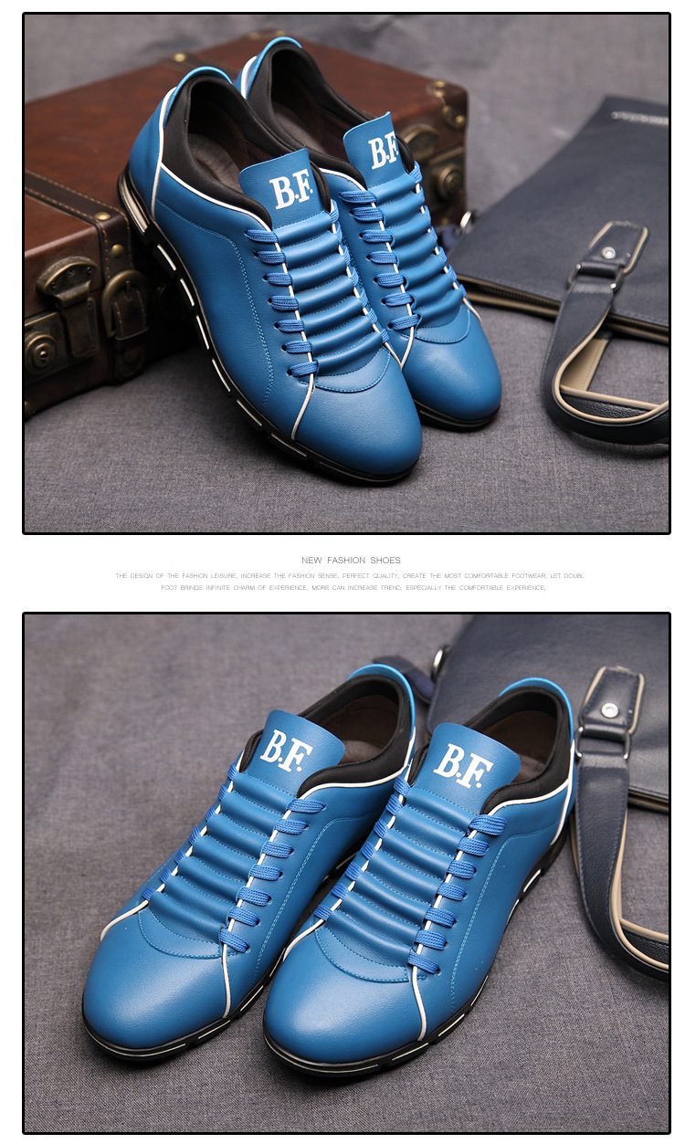 B.F. Men Shoes Casual Sneakers Skyblue