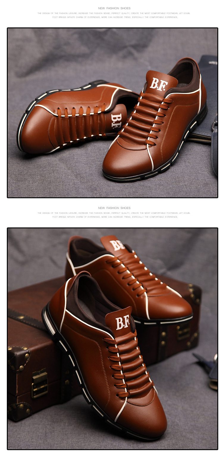 B.F. Men Shoes Casual Sneakers Auburn