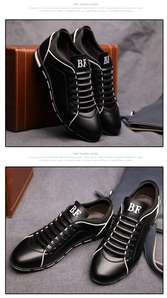 B.F. Men Shoes Casual Sneakers Black