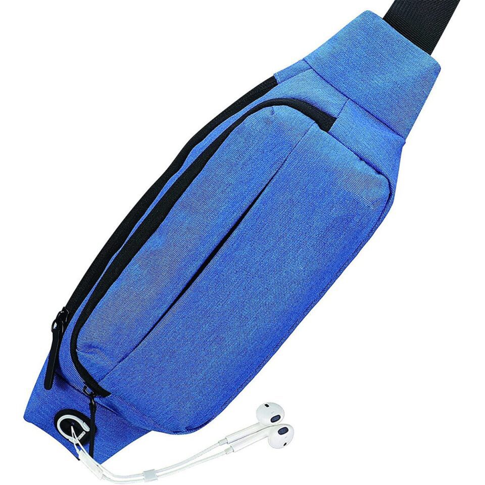Outdoors Sport Fishing Waist Pack Bag Blue