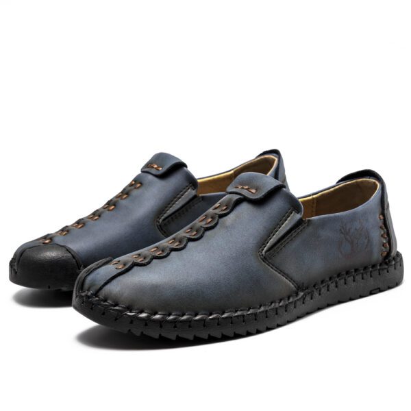 Flyland FL2 Men's Handmade Leather Shoes Blue