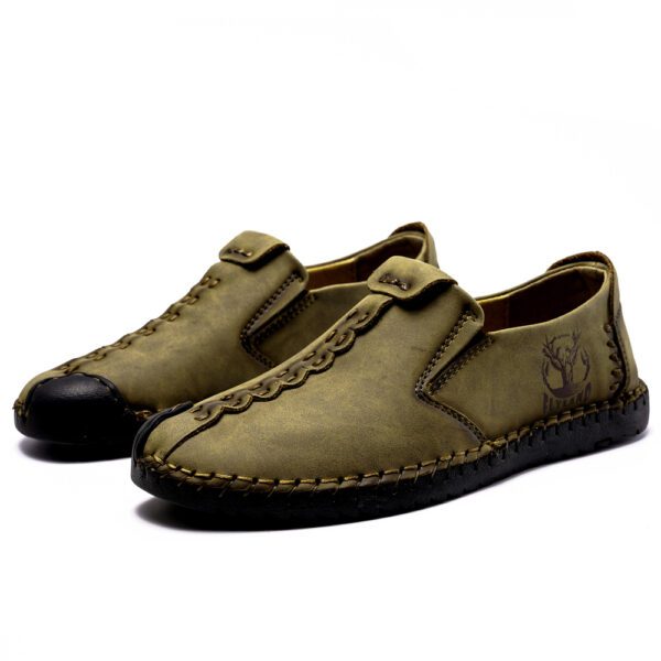 Flyland FL2 Men's Handmade Leather Shoes Khaki