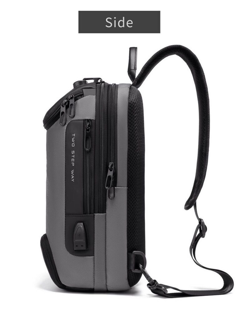 ML Anti-theft Lock Messenger Chest Bag Side