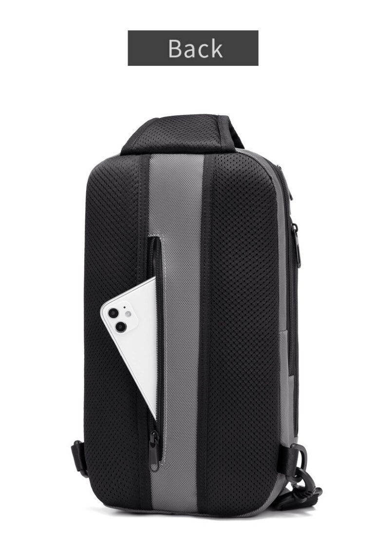 ML Anti-theft Lock Messenger Chest Bag Back