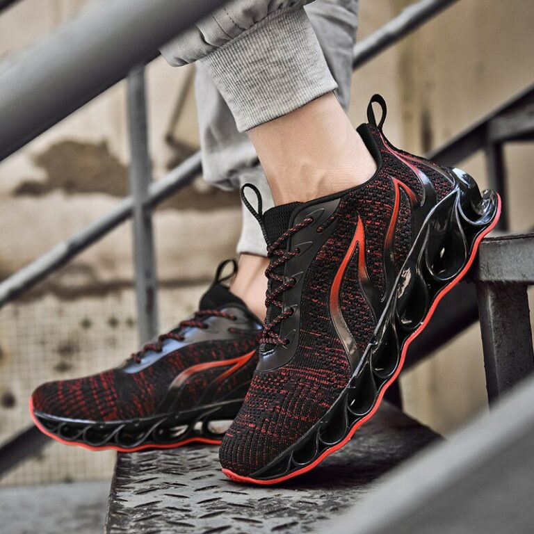 TIAMOU Men Running Walking Shoes Black