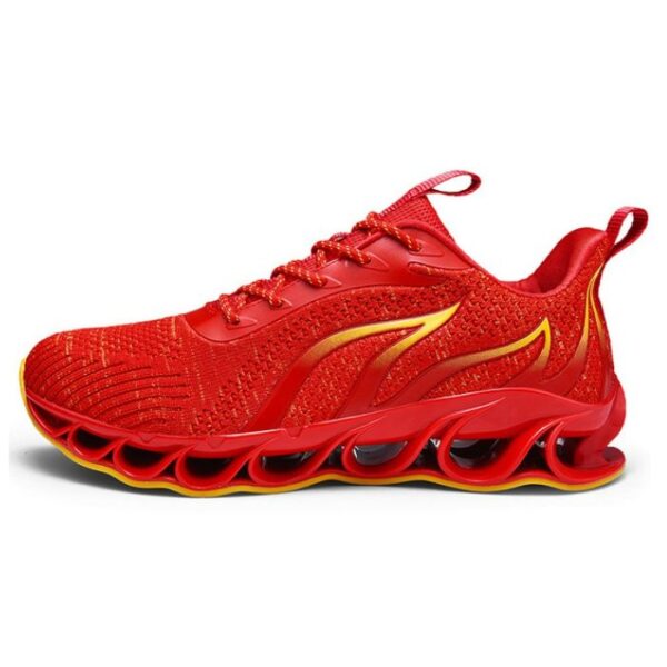 TIAMOU Men Running Walking Sneakers Red