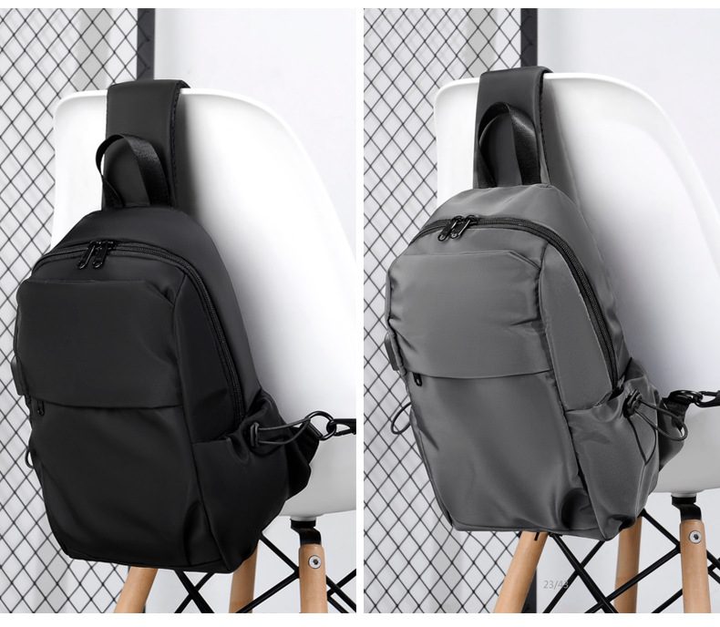 Suutoop Small Black Sling Crossbody Backpack Shoulder Bag