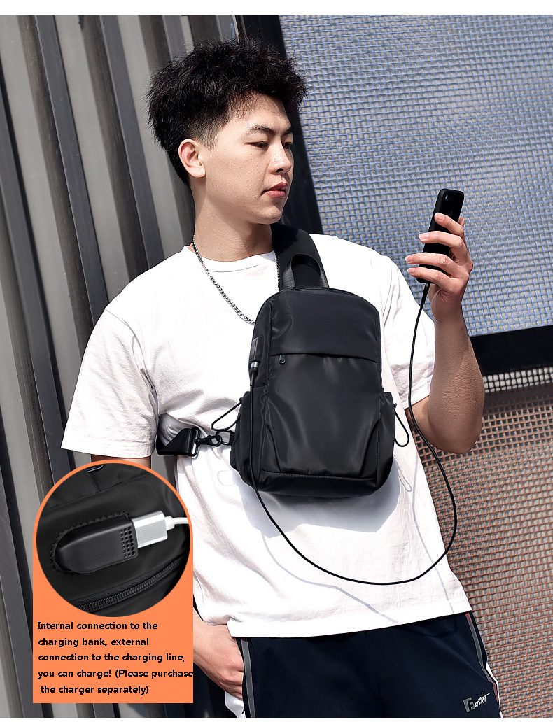 Suutoop Small Black Sling Crossbody Backpack Shoulder Bag
