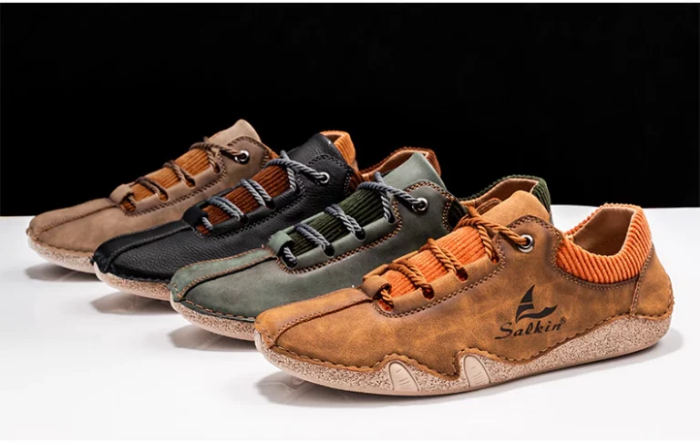 Salkin SK91 Handmade Men Leather Casual Shoes Detail