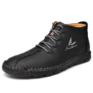 Salkin SK93 Handmade Men Leather Ankle Boots