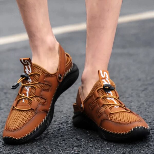 Shan Ta ST112 Mens Leather Sandals - Image 6