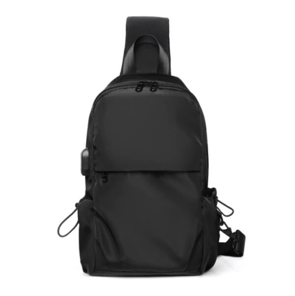 Suutoop Small Black Sling Crossbody Backpack Shoulder Bag Black