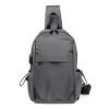 Suutoop Small Black Sling Crossbody Backpack Shoulder Bag Gray