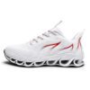 TIAMOU Men Running Walking Sneakers White