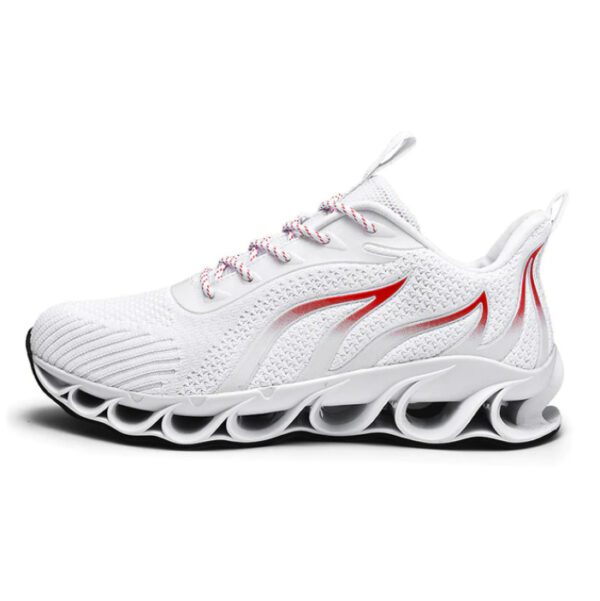 TIAMOU Men Running Walking Sneakers White