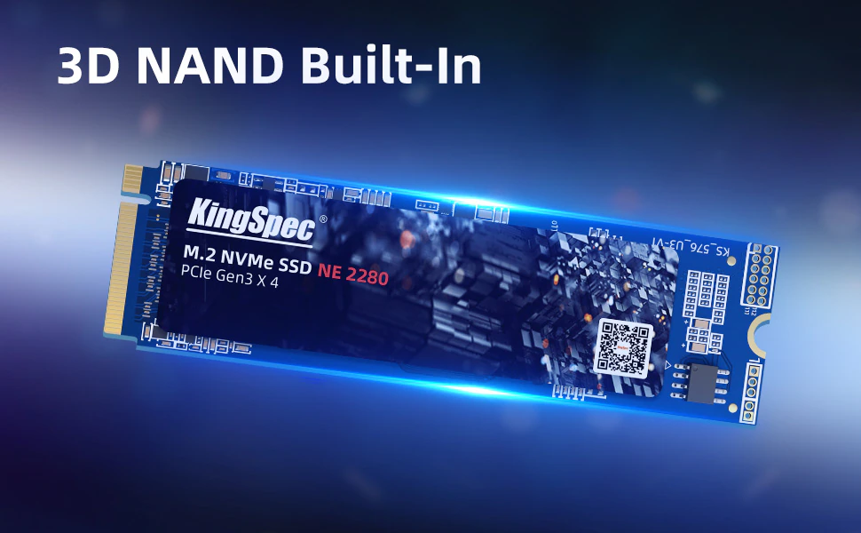 KingSpec M2 NVMe 2280 PCIe 3D NAND Built-in