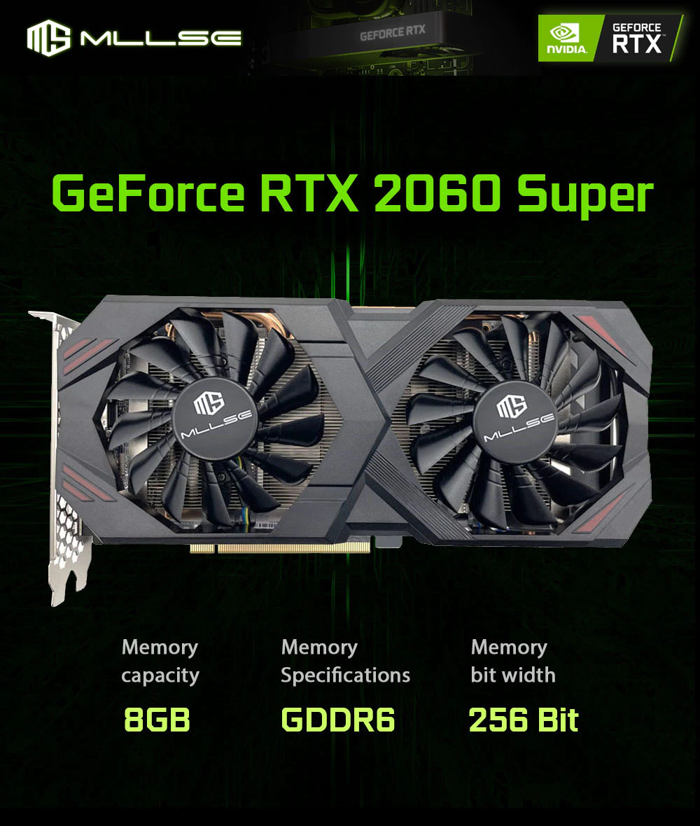 MLLSE RTX2060 Super 8GB GDDR6 Graphics Card