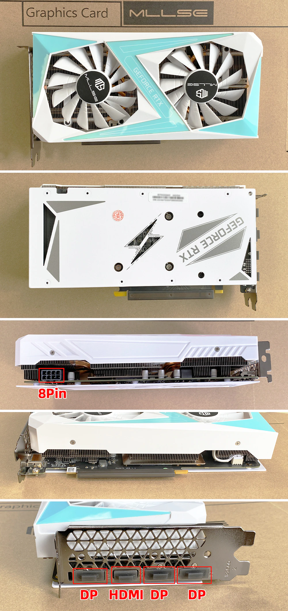 MLLSE RTX2060Super 8GB GDDR6 Graphics Card Package3