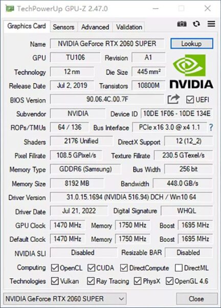 MLLSE RTX2060 Super 8GB GDDR6 Graphics Card - Image 6