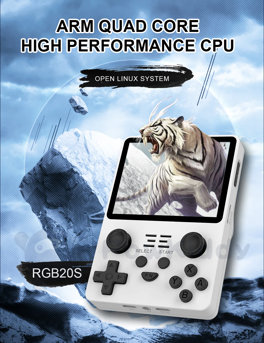 POWKIDDY RGB20S Open Source System Handheld Game Console