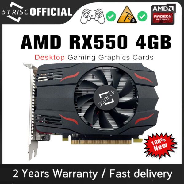 SHELI 51RISC RX550 RX560XT GDDR5 Graphics Cards