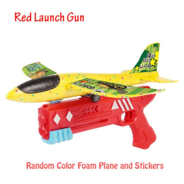 WUCHILD Launcher Catapult Airplane Gun Toy Feature Red Pic01
