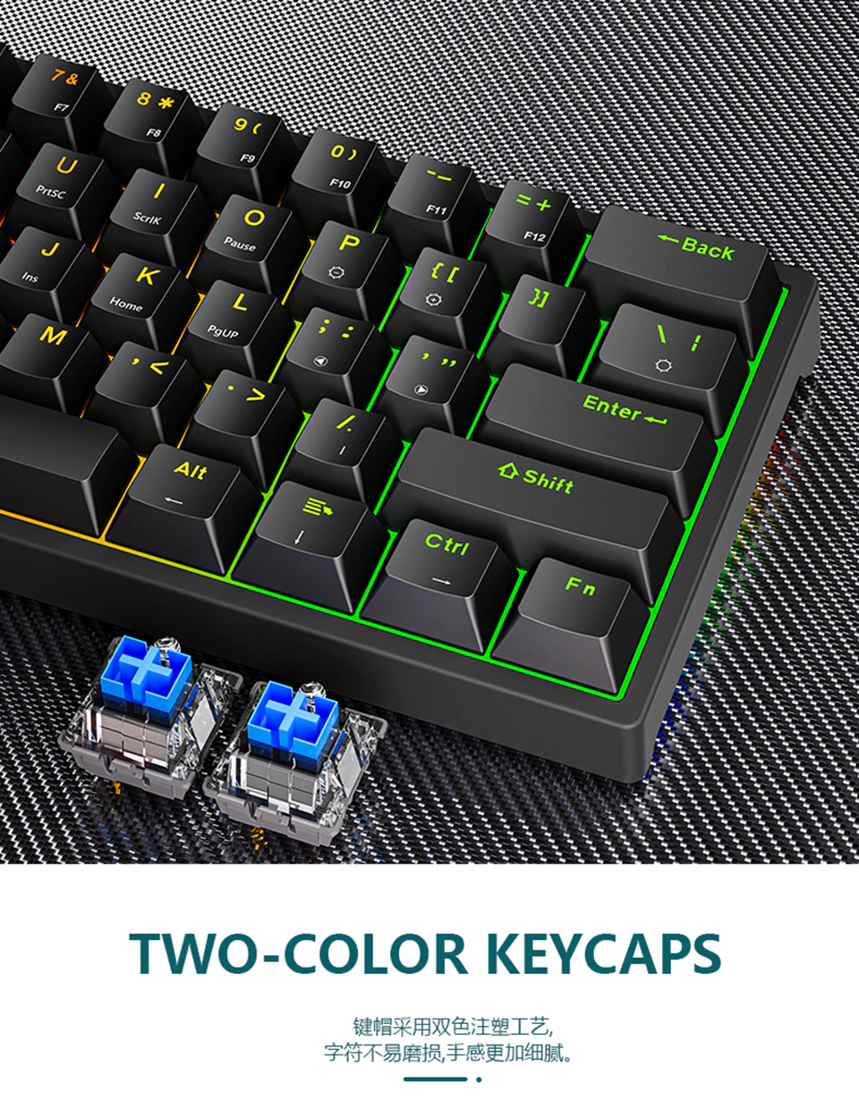 LEAVEN K620 Two Color Keycaps