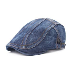 Denim Beret Retro Hats Style1