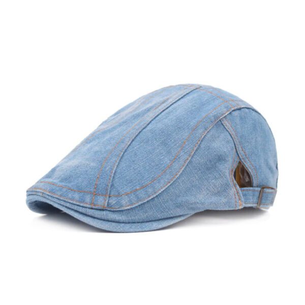 Denim Beret Retro Hats Style2