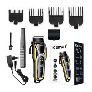 N1 KEMEI KM-1990 Professional Hair Trimmer Hair Clipper - Gold