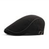 N2 Men Berets Retro England Hat Style 01 Black
