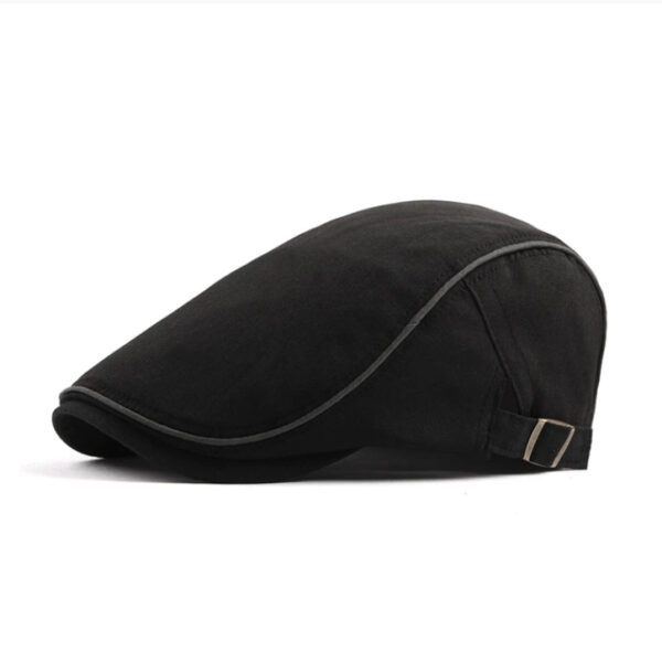 N2 Men Berets Retro England Hat Style 01 Black