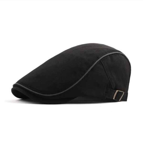 N2 Men Berets Retro England Hat Style 01 Black