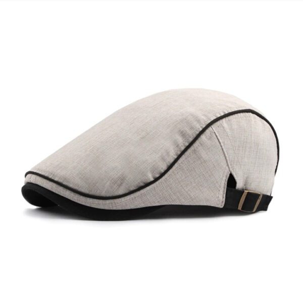 N3 Men Berets Retro England Hat Style 01 Beige