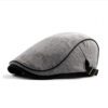 N4 Men Berets Retro England Hat Style 01 Light grey