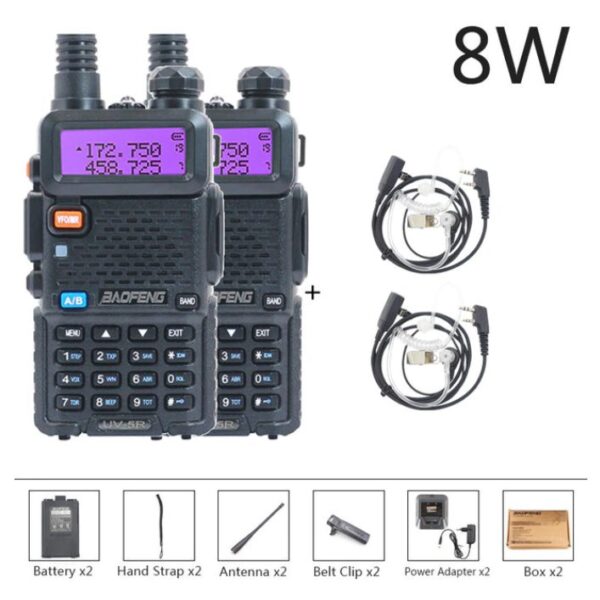 N7 Baofeng UV 5R Walkie Talkie Two-way Radio Station Add Air tube