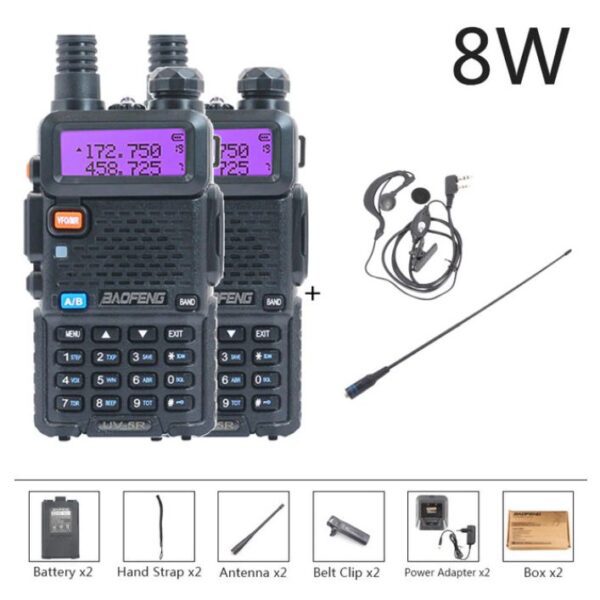 N8 Baofeng UV 5R Walkie Talkie Two-way Radio Station Add771 Headset