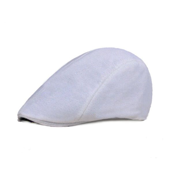 N8 Men Berets Retro England Hat Style 02 white