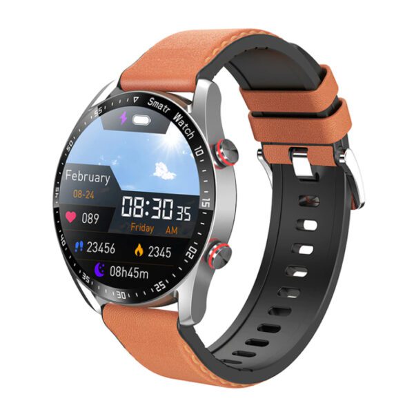 Pic02 PANFU Bluetooth Smart Watch Brown