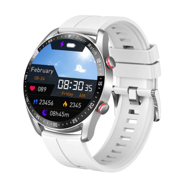 Pic04 PANFU Bluetooth Smart Watch Silver