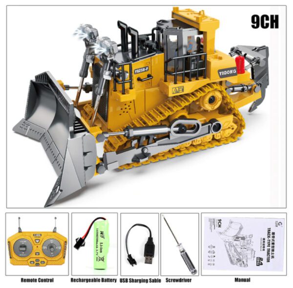 YIGONG RC TOY 9CH-Bulldozer