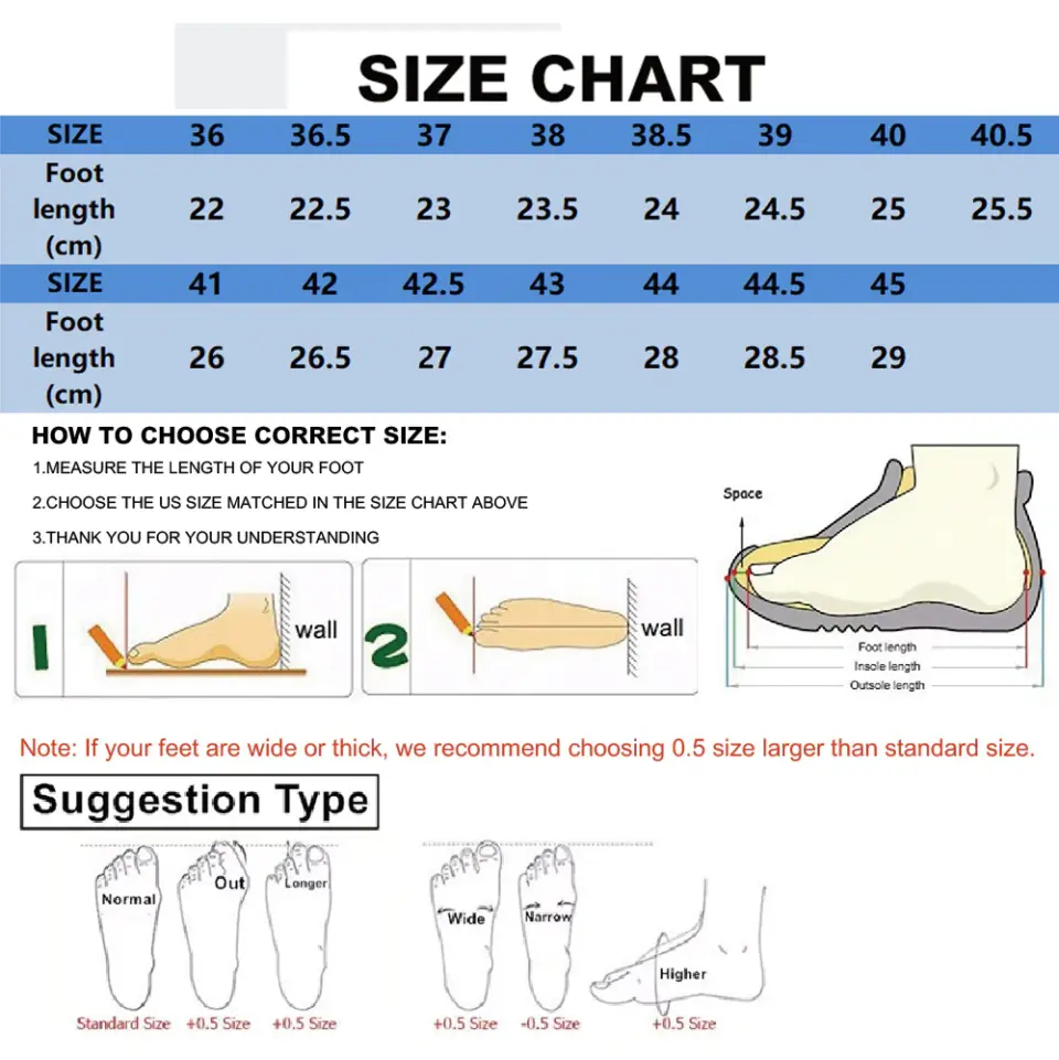 HOKA Challenger ATR 6 Size Chart