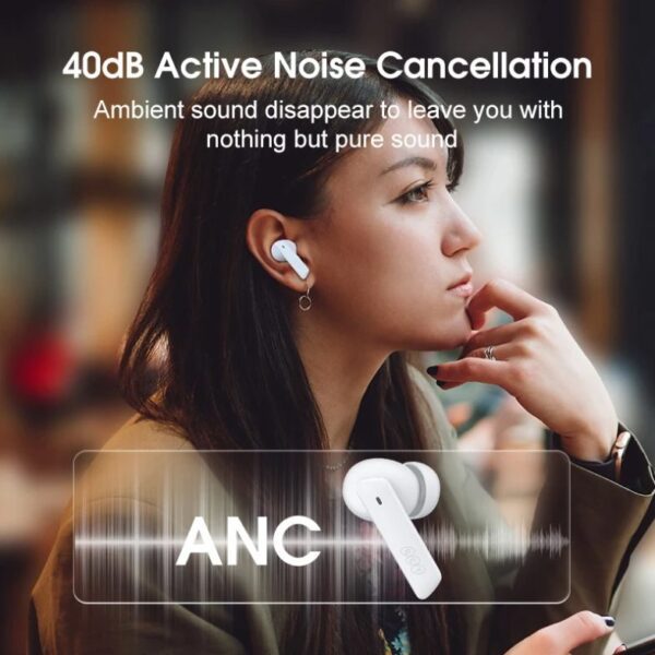 QCY HT05 Wireless Noise Cancelling Bluetooth Earphones - Image 2