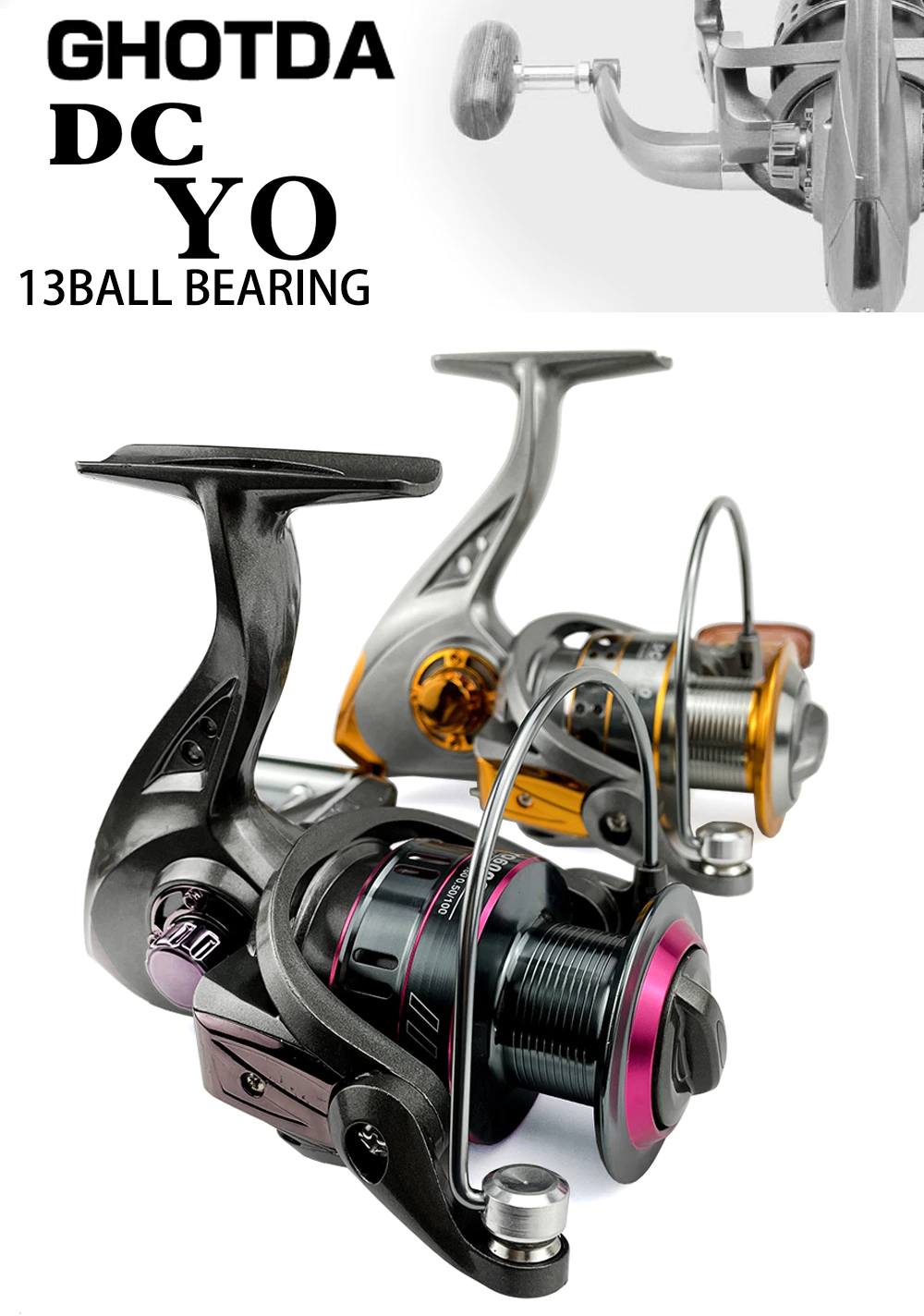 GHOTDA YO-DC Fishing Reel Spinning 1000-7000 Series