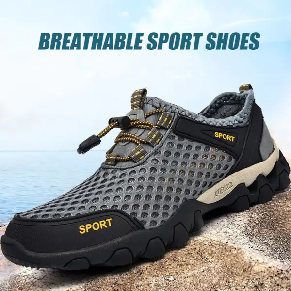 LEOSOXS Men's Mesh Hiking Shoes Running Sneakers