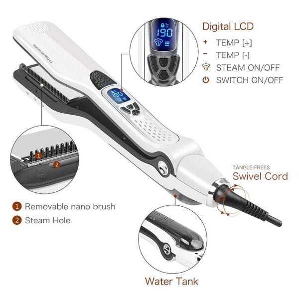 Steam Plus Professional Hair Straightener - Image 4