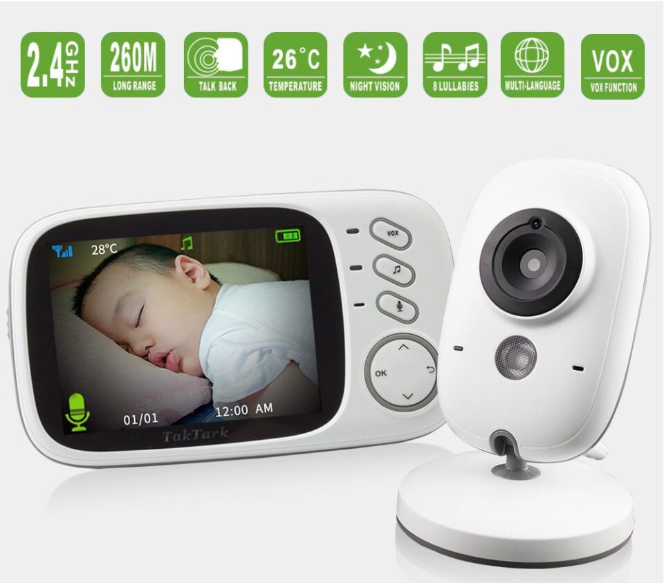 TakTark TBM603 Wireless Baby Monitor Security Camera